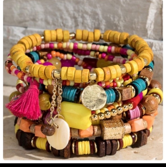 🥳🥳 Lined Stacked Bracelet - Picture 5 of 7